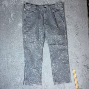 Levi's Jeans Mens 38x30 (Fits 40x29) 541 Athletic Taper Grey Acid Wash Stretch